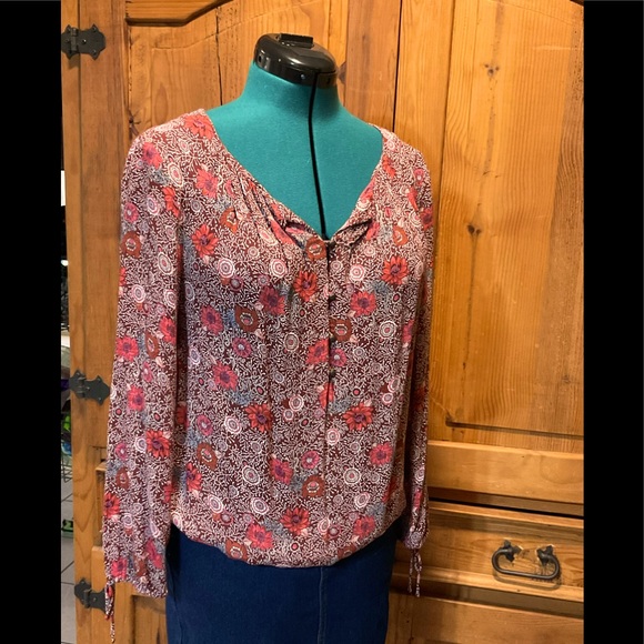 Lucky Brand Boho Style Blouse - Picture 1 of 7